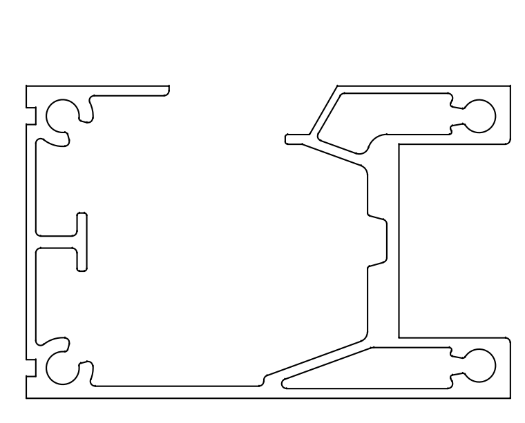 鋁型材定制開模平移電動門鋁型材-工業(yè)鋁型材1